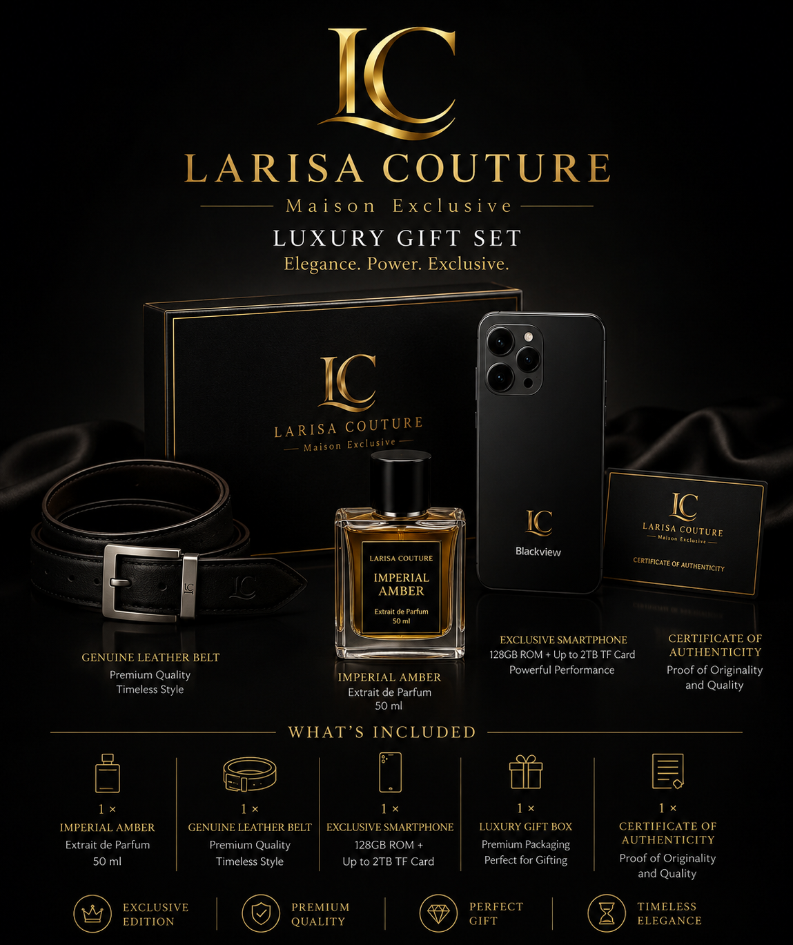 Larisa Couture Maison Exclusive – Luxury Gift Set. Pre-Order Now