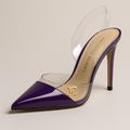 Larisa Couture-Purple Crystal Heels